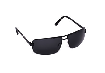 Stylish rectangular black mens sunglasses
