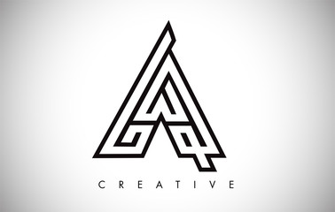A Letter Modern Trendy Design Logo. Letter A Icon Logo with Modern Monogram