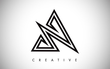 Fototapeta premium A Letter Modern Trendy Design Logo. Letter A Icon Logo with Modern Monogram