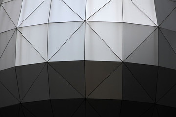 The geometric shape metallic background