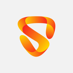 Fototapeta premium letter S for shield logo design