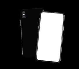 smartphone digital isolated 3d background