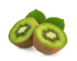 Fototapeta na wymiar kiwi fruits isolated on white background