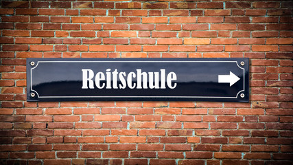 Fototapeta premium Schild 404 - Reitschule