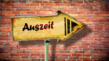 Schild 380 - Auszeit