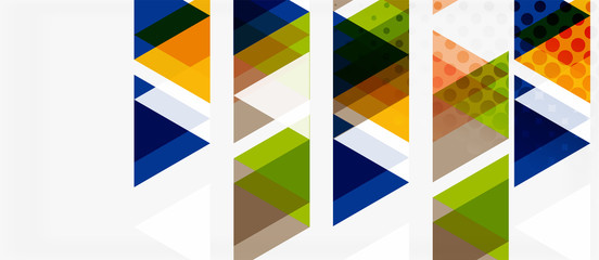 Vector triangle geometric abstract composition background. Retro vector illustration. Ornament illustration