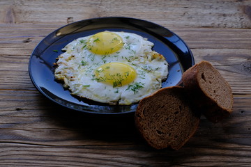 Fried Eggs on a plate