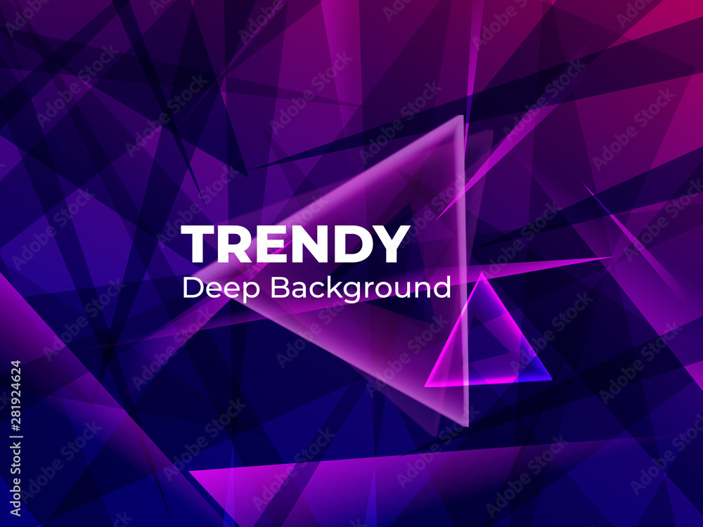Poster geometric abstract gradient background design. modern vector background for banner in dark blue colo