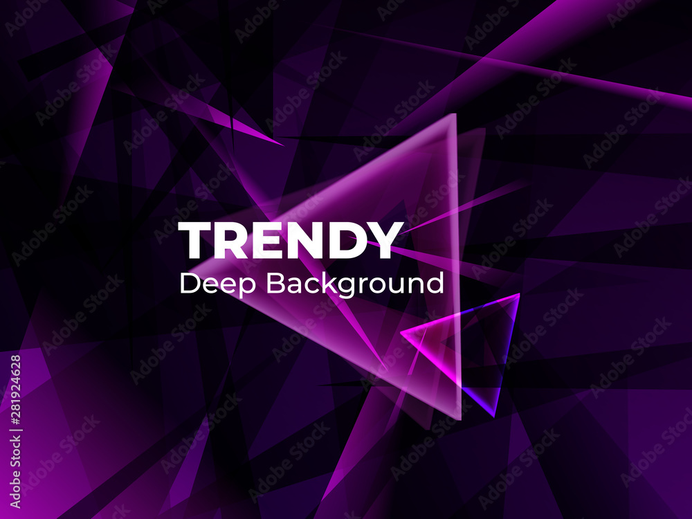Poster geometric abstract gradient background design. modern vector background for banner in dark blue colo