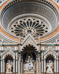 Obraz premium Florence Duomo, Italy. Santa Maria del Fiore cathedral (Basilica of Saint Mary of the Flower). City in the day