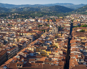 Obraz premium Florence city Italy. Aerial cityscape view in the day