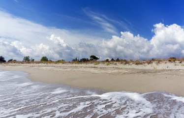 Alistro beach in eastern coast of Corsica