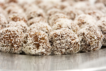 Homemade cookies with coconut grains