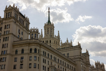 Beautiful architecture in the center of Moscow 