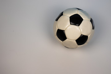 Soccer ball on a white background.