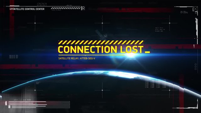 Satellite connection lost, hacking, launch failure, malfunction, system breach. Control center breach, satellite information of screen