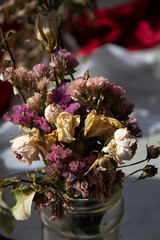 bouquet of dried flowers