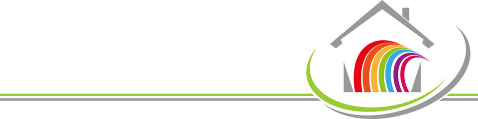 Haus Farbig, Maler Hintergrund