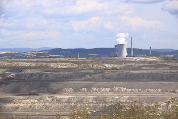 Obraz premium Brown coal mine near ledvice/bilina in Czech republic