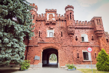 Fototapeta na wymiar Gate in Brest Fort