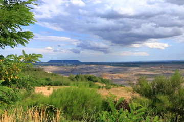 Fototapeta na wymiar Brown coal mine near most in Czech republic
