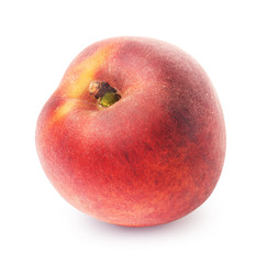 Peach isolated on white