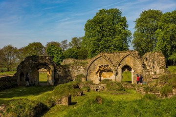 Hailes Abbey. Ruined Sistercian Abbey in the English Cotswolds