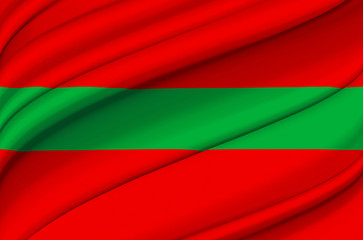 Transnistria waving flag illustration.