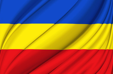 Canar waving flag illustration.