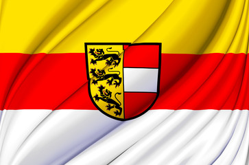 Carinthia waving flag illustration.