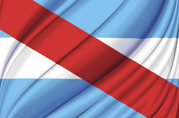 Entre Rios waving flag illustration.