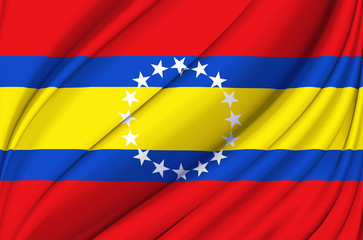 Loja waving flag illustration.