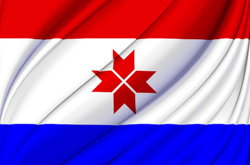 Mordovia waving flag illustration.