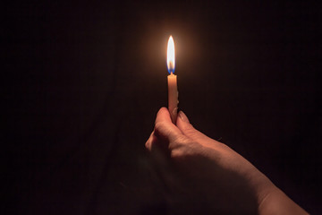 candle in hand, church holidays, peasantry
