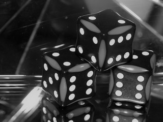 red black white dirty dice