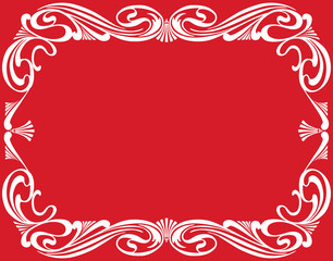 A vector creeting card with an ornamental frame