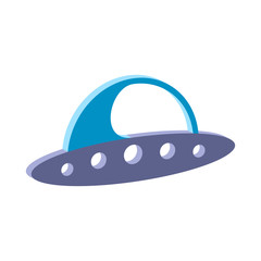 UFO icon.Isometric and 3D view.