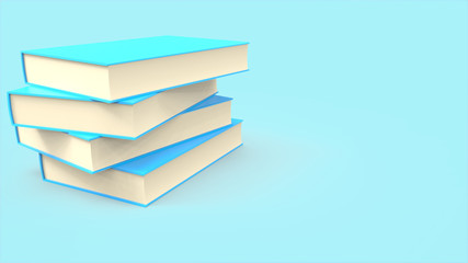 3d render Stack of books– stock image	