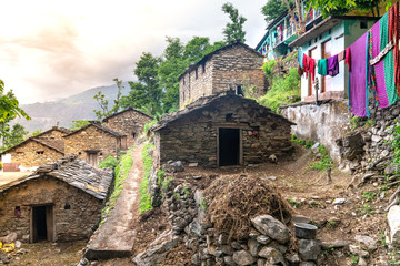 Tosh/India-20.10.2018:The traditional himachal house in Tosh