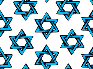 Jewish holiday symbol. Vector drawing