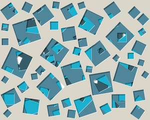 Abstract Generative Art color distributed square holes background illustration