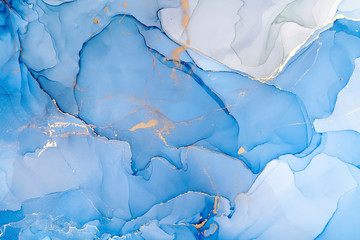  Abstract colorful background, wallpaper. Mixing acrylic paints. Modern art. Paint marble texture. Alcohol ink colors  translucent