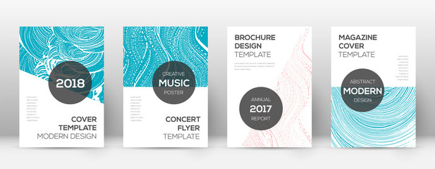 Cover page design template. Modern brochure layout