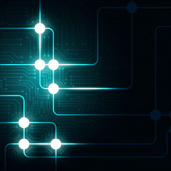 High tech technology geometric