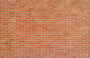 Brick wall texture background in red tone