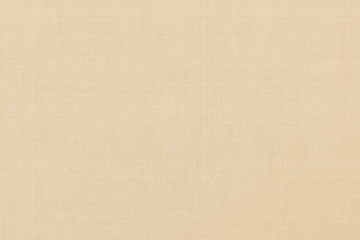 Cotton silk blended fabric texture background in yellow gold brown color.