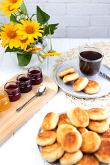 homemade traditional Ukrainian and Russian syrniki
