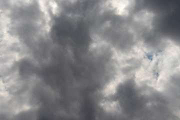 Beautiful sky with dark thunderclouds