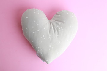 pillow with heart shape