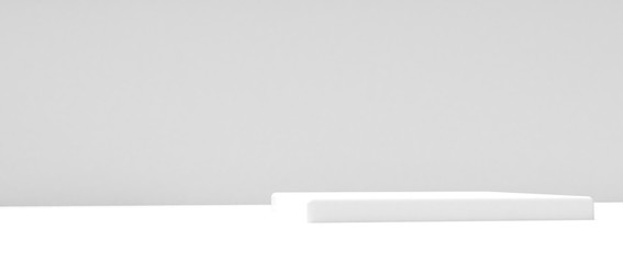 Obraz premium Render tridimensional de podio con diferentes niveles para presentación de producto con diferentes materiales coloridos y texturas. Ilustración 3d